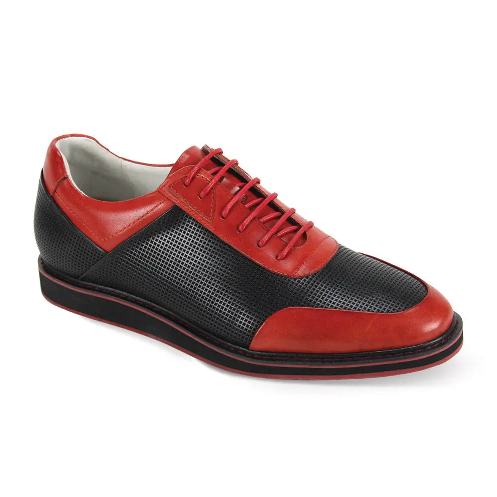 Cameron Slim Fit Eva Sole Claret Red Leather Sneakers – MCR TAILOR